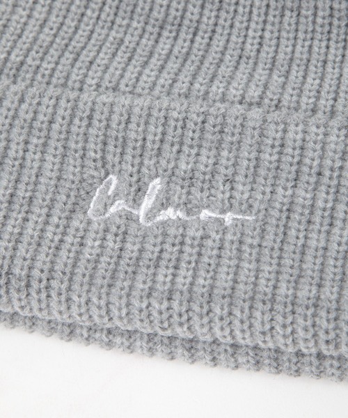 LAKOLE（ラコレ）の「ロゴ刺繍ニットワッチ / 606130（ニットキャップ/ビーニー・メンズ・ブラック/ダークオリーブ/ブラウン/ライトグレー・9）」の12枚目の写真