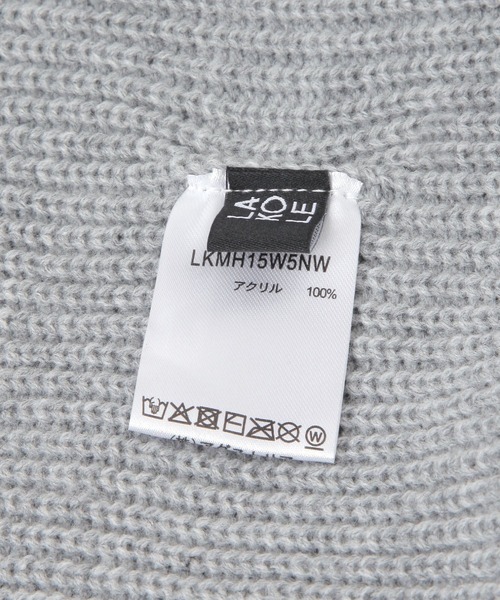 LAKOLE（ラコレ）の「ロゴ刺繍ニットワッチ / 606130（ニットキャップ/ビーニー・メンズ・ブラック/ダークオリーブ/ブラウン/ライトグレー・9）」の19枚目の写真