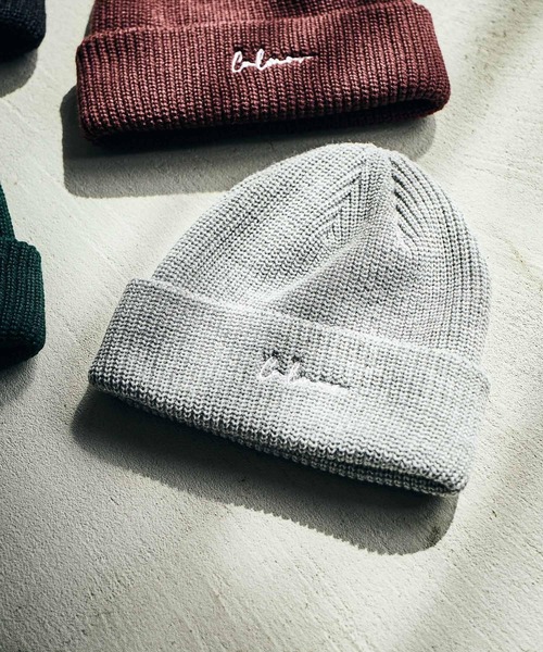 LAKOLE（ラコレ）の「ロゴ刺繍ニットワッチ / 606130（ニットキャップ/ビーニー・メンズ・ブラック/ダークオリーブ/ブラウン/ライトグレー・9）」の21枚目の写真