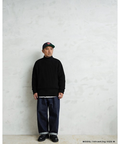 WAIPER.inc(ワイパーインク)の「WAIPER.inc 米軍 U.S.NAVY GOBセーター【WP1121】(ニット/セーター・メンズ・ブラック・S/M/L/XL)」の7枚目の写真