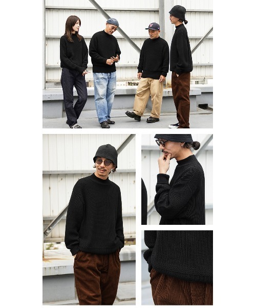 WAIPER.inc(ワイパーインク)の「WAIPER.inc 米軍 U.S.NAVY GOBセーター【WP1121】(ニット/セーター・メンズ・ブラック・S/M/L/XL)」の12枚目の写真