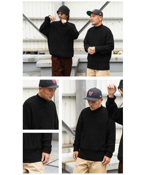 WAIPER.inc(ワイパーインク)の「WAIPER.inc 米軍 U.S.NAVY GOBセーター【WP1121】(ニット/セーター・メンズ・ブラック・S/M/L/XL)」の14枚目の写真
