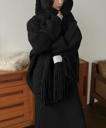 WILLFULLY（ウィルフリー）の「coarse knit cable fringe muffler（マフラー）」