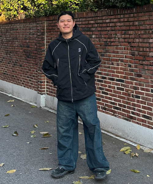 セール】ウォッシュドヴィンテージワイドバルーンデニムパンツ[サンド