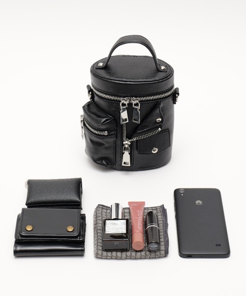 DEVICE ライダース バニティ 2way ショルダーバッグ（ショルダーバッグ