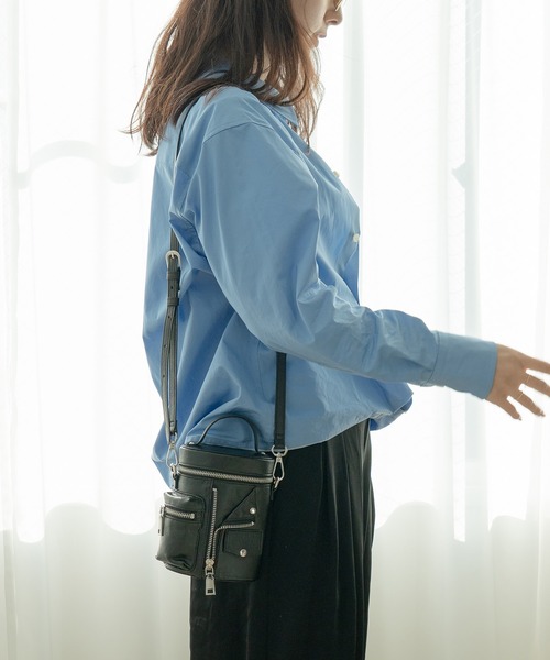 DEVICE ライダース バニティ 2way ショルダーバッグ（ショルダーバッグ