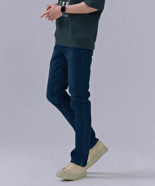 CHASECULT（チェイスカルト）の「男性Dトーンヒドゥンバンディングスリムデニムパンツ-CERK2311B04（デニムパンツ・メンズ・ネイビー・70/76/82/86/92）」の3枚目の写真