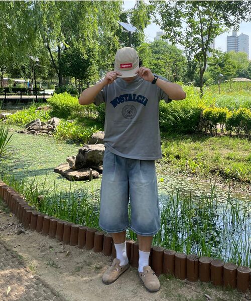 LEMAIN SECOND（リメインセカンド）の「バミューダワイドツータックデニムバンディングショーツ[ライトブルー]（その他パンツ・レディース・その他・MEDIUM/SMALL/LARGE）」の11枚目の写真
