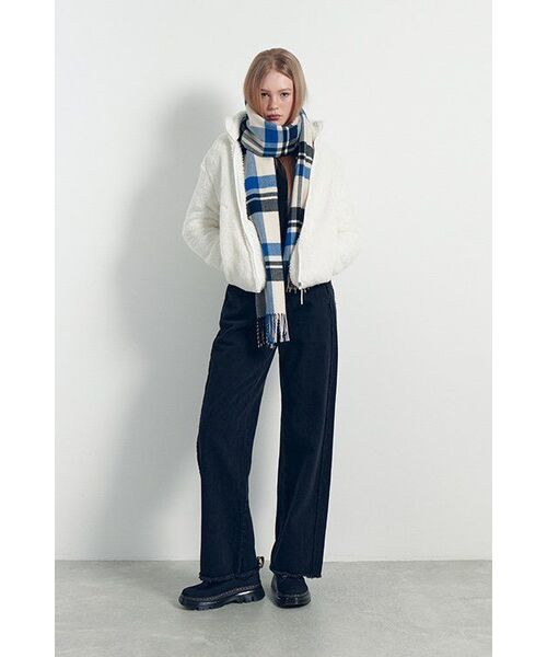 MUSINSA STANDARD WOMAN（ムシンサスタンダードウーマン）の「ウィメンズシャギーフリースジップアップジャケット[アイボリー]（その他アウター・レディース・その他・SMALL/MEDIUM/LARGE/X-LARGE）」の8枚目の写真