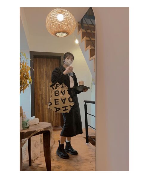 MUSINSA STANDARD WOMAN（ムシンサスタンダードウーマン）の「ウィメンズデニムミディスカート[ウォッシュドブラック]（スカート・レディース・その他・SMALL/MEDIUM/LARGE/X-SMALL）」の9枚目の写真