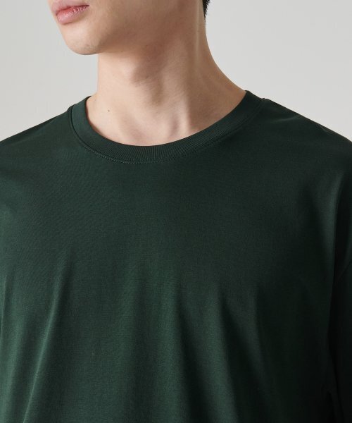 MUSINSA STANDARD（ムシンサスタンダード）の「[クールタンダード] リラックスフィットクルーネックTシャツ [ディープグリーン]（Tシャツ/カットソー・メンズ・その他・LARGE/X-LARGE/XX-LARGE/XXX-LARGE/SMALL/MEDIUM）」の3枚目の写真
