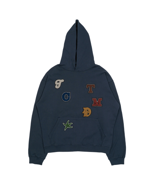 THECOLDESTMOMENT(ザコールデストモーメント)の「TCM rainbow hoodie (navy)(パーカー・レディース・その他・MEDIUM/LARGE)」の1枚目の写真