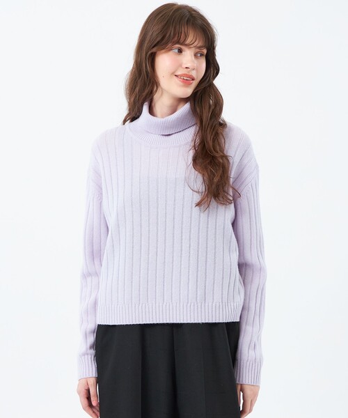 MACKINTOSH PHILOSOPHY(マッキントッシュ フィロソフィー)の「ウールカシミヤハイネックニット(ニット/セーター・レディース・ブルー/ブラック/パープル/ピンク系その他3・38)」の3枚目の写真