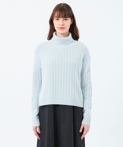MACKINTOSH PHILOSOPHY(マッキントッシュ フィロソフィー)の「ウールカシミヤハイネックニット(ニット/セーター・レディース・ブルー/ブラック/パープル/ピンク系その他3・38)」の9枚目の写真
