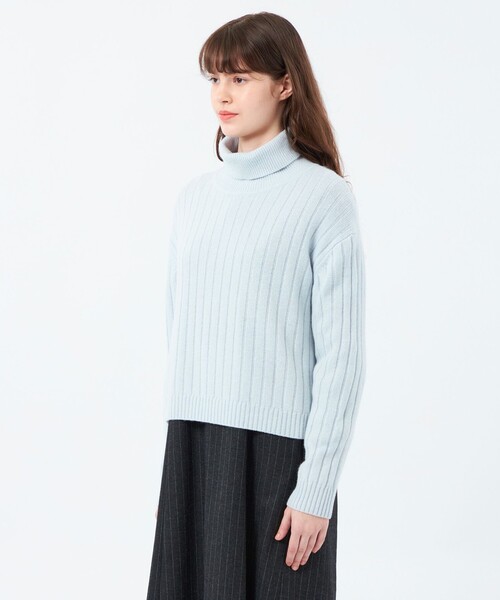 MACKINTOSH PHILOSOPHY(マッキントッシュ フィロソフィー)の「ウールカシミヤハイネックニット(ニット/セーター・レディース・ブルー/ブラック/パープル/ピンク系その他3・38)」の10枚目の写真