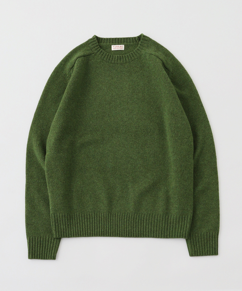 EDIFICE(エディフィス)の「fursac (フルサック) Shetland sweater(ニット/セーター・メンズ・グリーン・LARGE)」の1枚目の写真