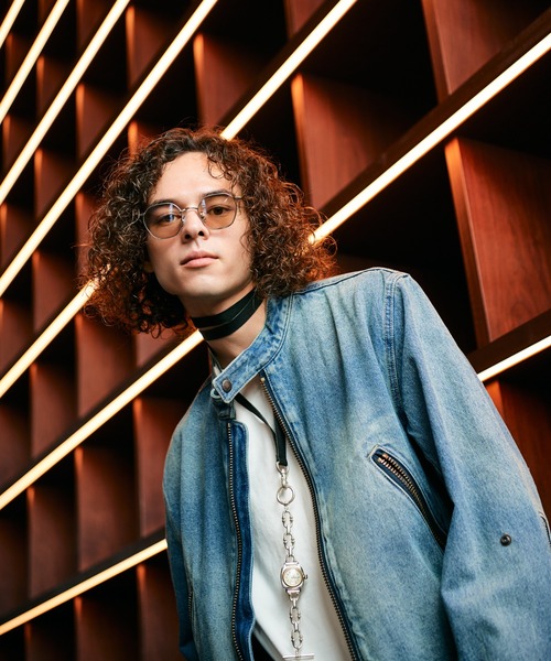 glamb（グラム）の「Denim Riders Jacket / デニムライダースジャケット（ライダースジャケット・メンズ・インディゴブルー/ブラック・S/M/L）」の17枚目の写真