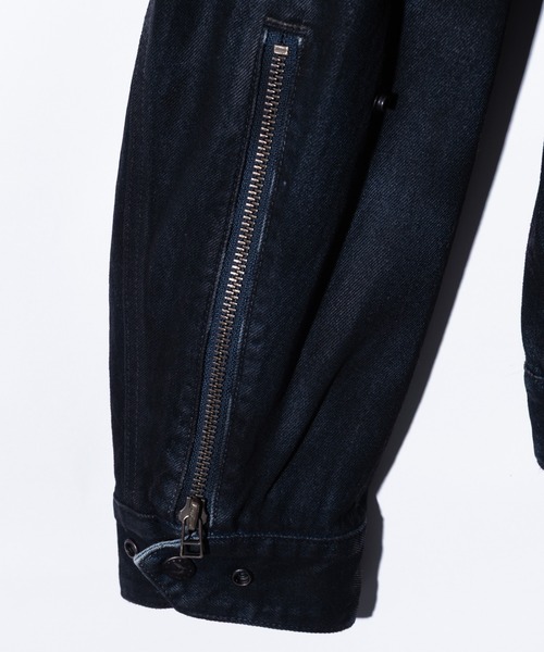 レア ✨️ glamb デニム シングル ライダース ジャケット Denim glamb（グラム） 革ジャン ライダース Denim Riders Jacket / デニム