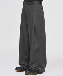 SIGNATURE（シグネチャ）の「サイドディープツーピンタックスラックス[グレー]（スラックス）」