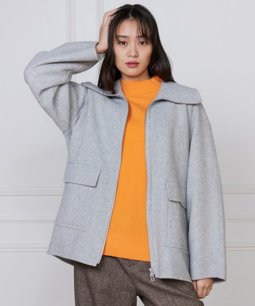 イッツインターナショナル（I．T．’S． international）/タスマニアダブルメルトンリバーコート セール】タスマニアダブルメルトンリバーコート（その他アウター