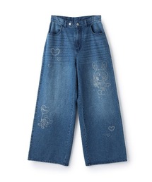 Mi-je（ミジェ）の「【ベリエちゃん】ラインストーンデニムパンツ（その他パンツ）」