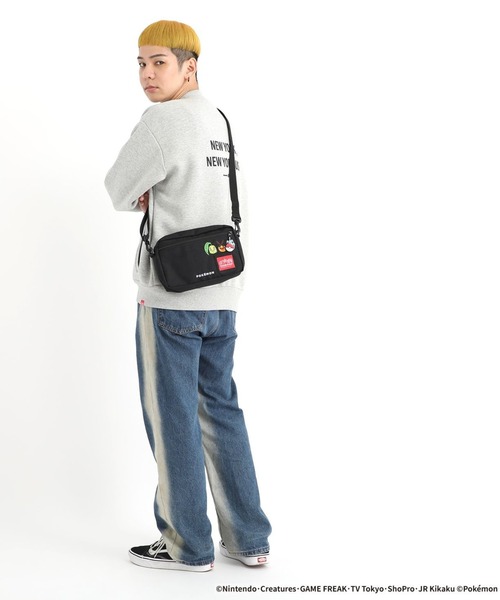 Manhattan Portage（マンハッタンポーテージ）の「Manhattan Portage/マンハッタンポーテージ ショルダーバック "ポケモン" JOGGER (L) JPN VER 2 Pokemon 25 ZA MP1404L2PKMN（ショルダーバッグ・メンズ・ブラック×レッド・FREE）」の16枚目の写真