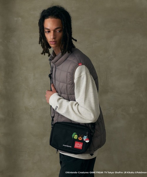 Manhattan Portage（マンハッタンポーテージ）の「Manhattan Portage/マンハッタンポーテージ ショルダーバック "ポケモン" JOGGER (L) JPN VER 2 Pokemon 25 ZA MP1404L2PKMN（ショルダーバッグ・メンズ・ブラック×レッド・FREE）」の15枚目の写真