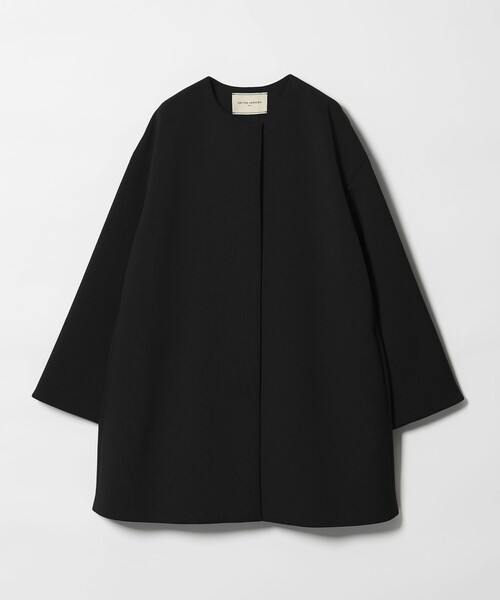 UNITED ARROWS(ユナイテッドアローズ)の「SPONGY Aライン ミドルコート(ノーカラーコート・レディース・ブラック/ネイビー・38/36)」の17枚目の写真