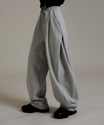 LIKE THE MOST（ライクザモースト）の「トレーニングピンタックサイドピンタックワイドパンツメランジ（スウェットパンツ）」