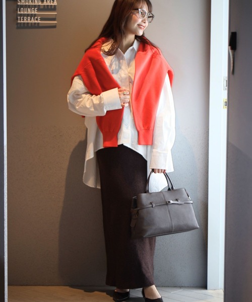 Ehre style(エーレスタイル)の「万能デザインシャツ 着て、羽織って、重ねて(シャツ/ブラウス・レディース・ブルー/ホワイト・FREE)」の14枚目の写真
