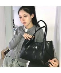 MUCENT | エペ ミドル スティッチ レザー トートバッグ (男女共用)(トートバッグ)