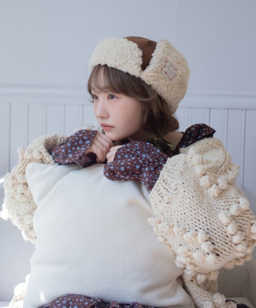 kaorinomori（カオリノモリ）の「kaorinomori×ももた モコパイロット / カオリノモリ（ハット・レディース・ライトベージュ/ブラウン・58cm）」の3枚目の写真