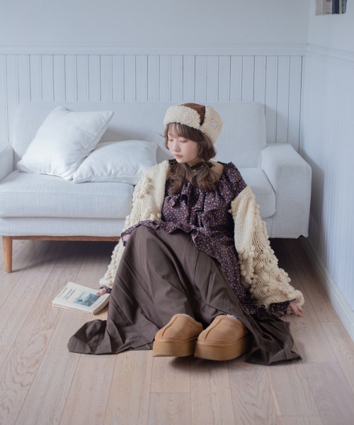 kaorinomori（カオリノモリ）の「kaorinomori×ももた モコパイロット / カオリノモリ（ハット・レディース・ライトベージュ/ブラウン・58cm）」の4枚目の写真