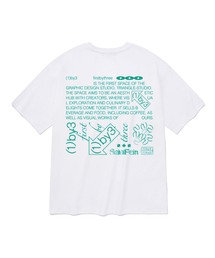SAINTPAIN | [セイントペイン x トライアングルスタジオ] ファーストバイスリー 半袖Tシャツ-ホワイト(Tシャツ/カットソー)
