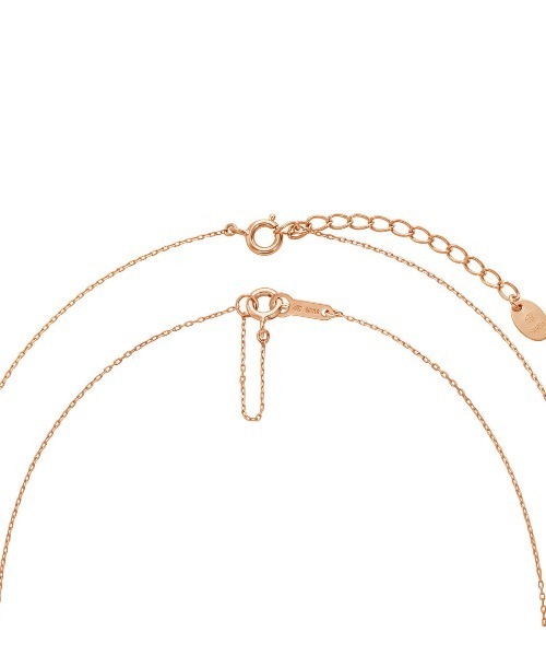 4℃(ヨンドシー)の「【12月誕生石】シルバー タンザナイト ネックレス 2本セット(ネックレス・レディース・ピンクゴールド・FREE)」の4枚目の写真