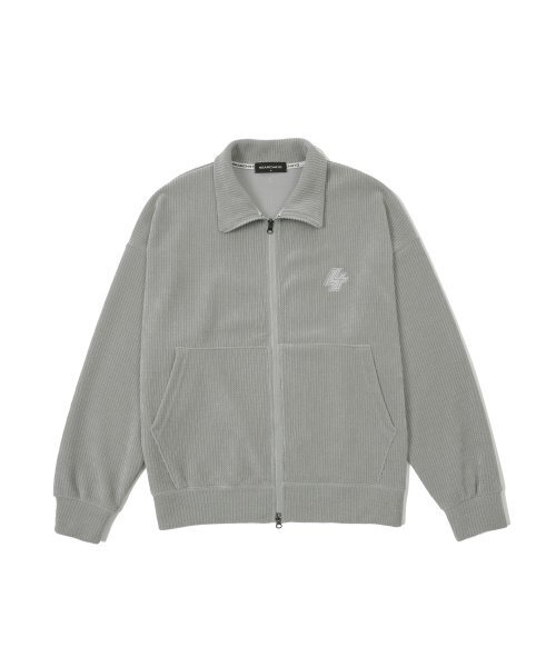 Veloa crop anorak zip-up gray