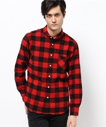 FREDY&GLOSTER | シャギーチェック丸襟シャツ(シャツ/ブラウス)