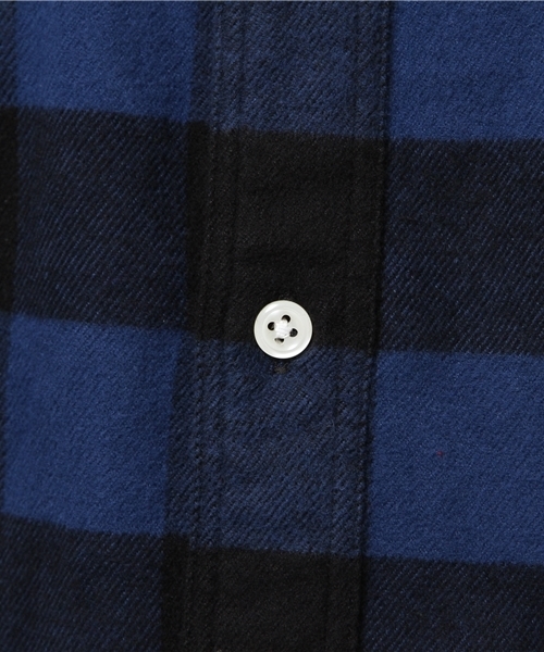 FREDY&GLOSTER（フレディアンドグロスター）の「シャギーチェック丸襟シャツ（シャツ/ブラウス・メンズ・レッド系その他/ブルー系その他/ネイビー・L/S/M/XL）」の10枚目の写真
