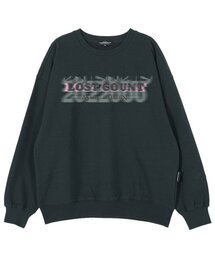 ロストカウントオーバーサイズドロップショルダースウェット_グリーン