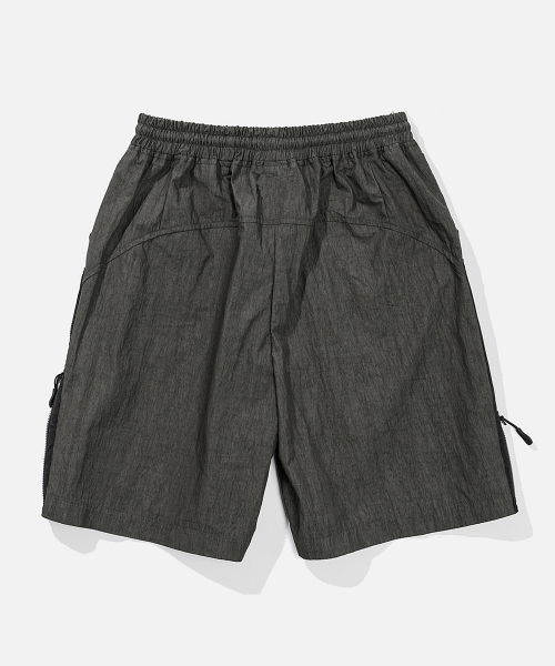 VASTIC(バスティック)の「サイドジップリングクルハーフパンツ_チャコール(その他パンツ・メンズ・その他・LARGE/MEDIUM)」の2枚目の写真