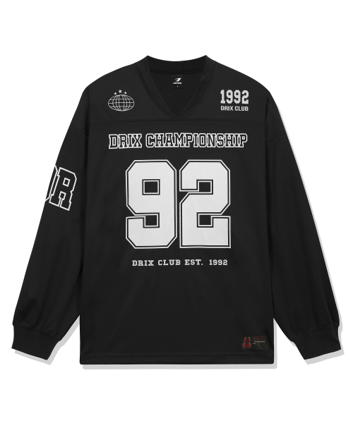 DRIX(ドリックス)の「ラグビーオーバーサイズジャージロングスリーブ_ブラック(Tシャツ/カットソー・メンズ・その他・LARGE/X-LARGE/MEDIUM/XX-LARGE)」の22枚目の写真