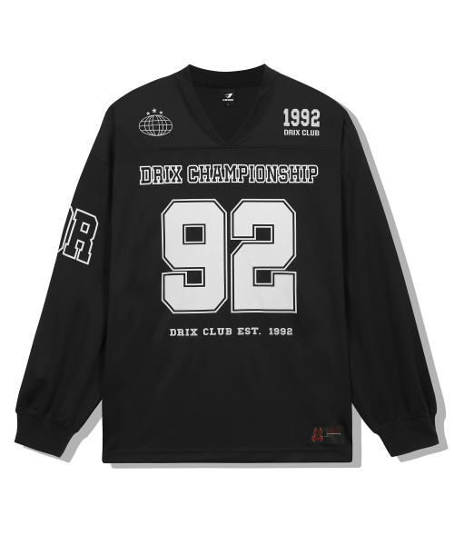 DRIX(ドリックス)の「ラグビーオーバーサイズジャージロングスリーブ_ブラック(Tシャツ/カットソー・メンズ・その他・LARGE/X-LARGE/MEDIUM/XX-LARGE)」の16枚目の写真