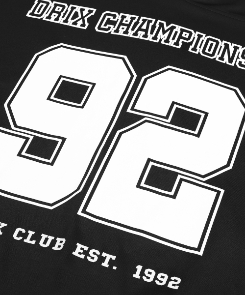 DRIX(ドリックス)の「ラグビーオーバーサイズジャージロングスリーブ_ブラック(Tシャツ/カットソー・メンズ・その他・LARGE/X-LARGE/MEDIUM/XX-LARGE)」の7枚目の写真