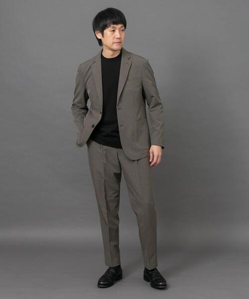 URBAN RESEARCH DOORS(アーバンリサーチドアーズ)の「LIFE STYLE TAILOR 4WAYストレッチメランジパンツ(スーツパンツ・メンズ・ライトカーキ/ブラウン/ネイビー・MEDIUM/LARGE/X-LARGE/SMALL)」の18枚目の写真
