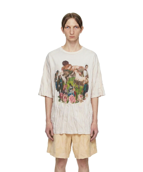 TRUNK PROJECT(トランクプロジェクト)の「Crinkled T-shirt_White(Tシャツ/カットソー・レディース・ホワイト・LARGE/SMALL/X-SMALL)」の4枚目の写真