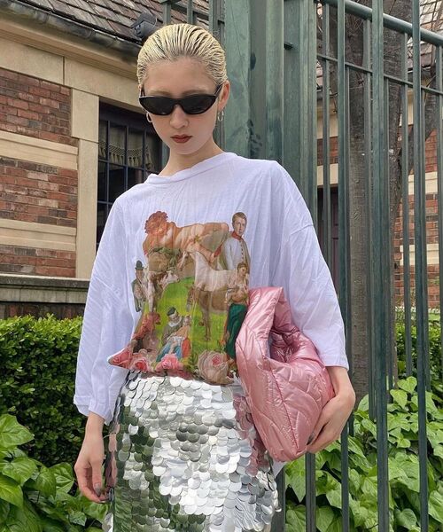 TRUNK PROJECT(トランクプロジェクト)の「Crinkled T-shirt_White(Tシャツ/カットソー・レディース・ホワイト・LARGE/SMALL/X-SMALL)」の13枚目の写真