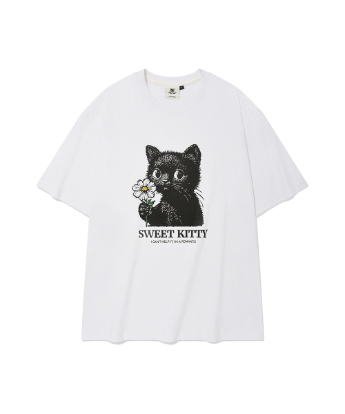 DYSFUNCT(ディスファンクト)の「SWEET KITTY T-SHIRT(WHITE)(Tシャツ/カットソー・メンズ・その他・MEDIUM/LARGE/SMALL)」の2枚目の写真