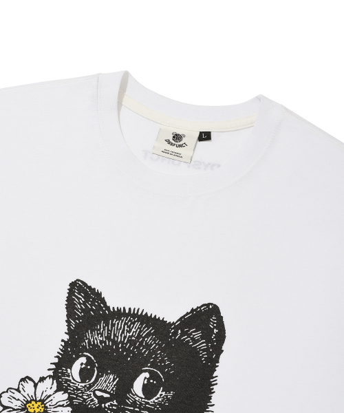 DYSFUNCT(ディスファンクト)の「SWEET KITTY T-SHIRT(WHITE)(Tシャツ/カットソー・メンズ・その他・MEDIUM/LARGE/SMALL)」の4枚目の写真