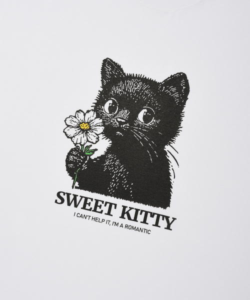 DYSFUNCT(ディスファンクト)の「SWEET KITTY T-SHIRT(WHITE)(Tシャツ/カットソー・メンズ・その他・MEDIUM/LARGE/SMALL)」の5枚目の写真