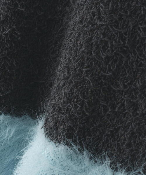 amok（アモク）の「amok /アモク/COLLARLESS KNIT JACKET（カーディガン/ボレロ・メンズ・グレー/ネイビー・F）」の11枚目の写真